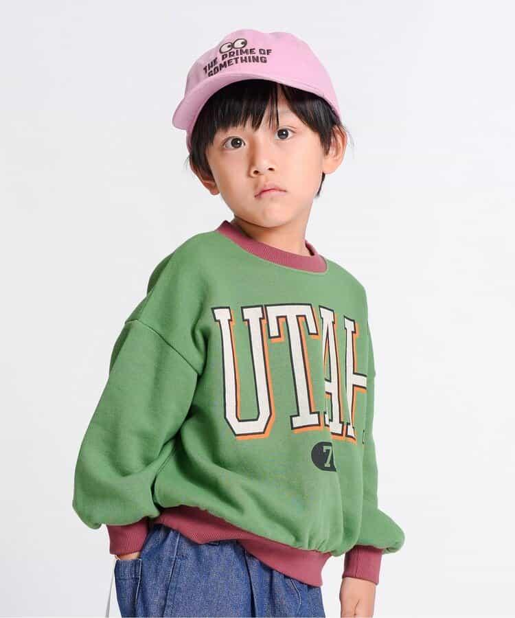 拼色學院風衛衣