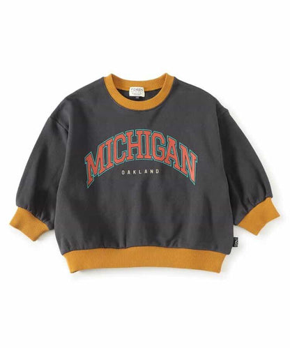 拼色學院風衛衣