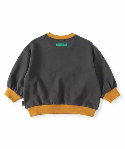 拼色學院風衛衣