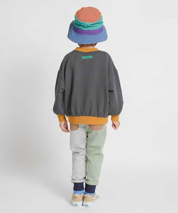 拼色學院風衛衣