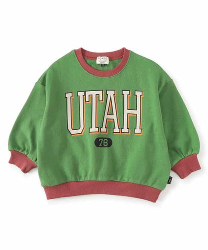 拼色學院風衛衣