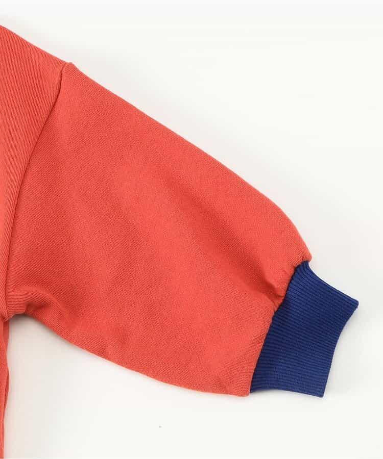 拼色學院風衛衣