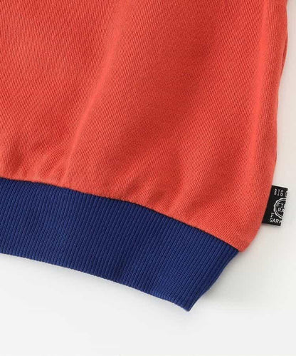 拼色學院風衛衣