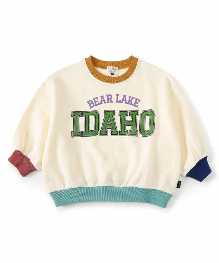 拼色學院風衛衣