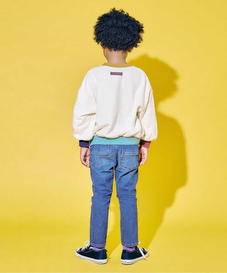 拼色學院風衛衣