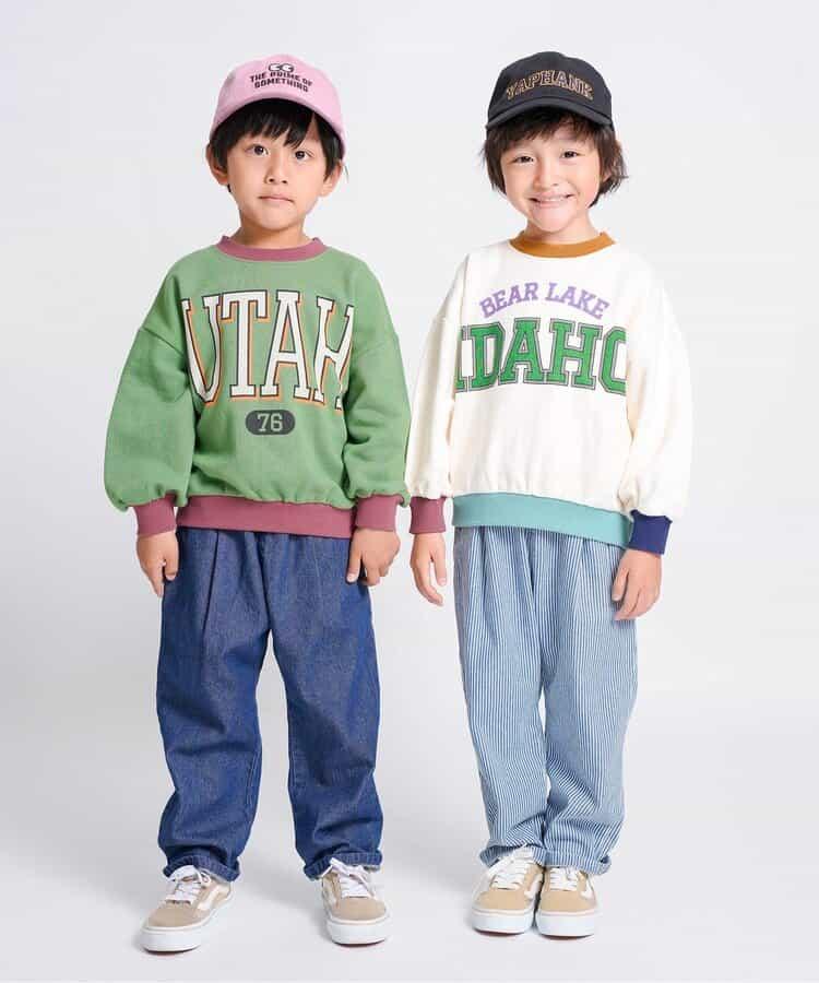 拼色學院風衛衣