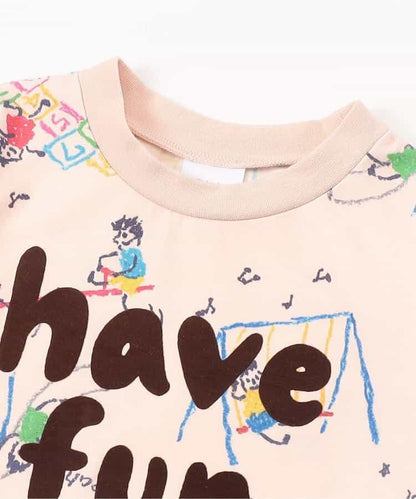 趣味圖案長袖T恤