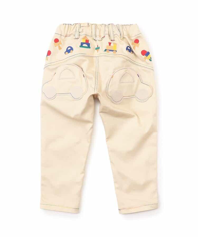 木質玩具刺繡錐形長褲 10分丈