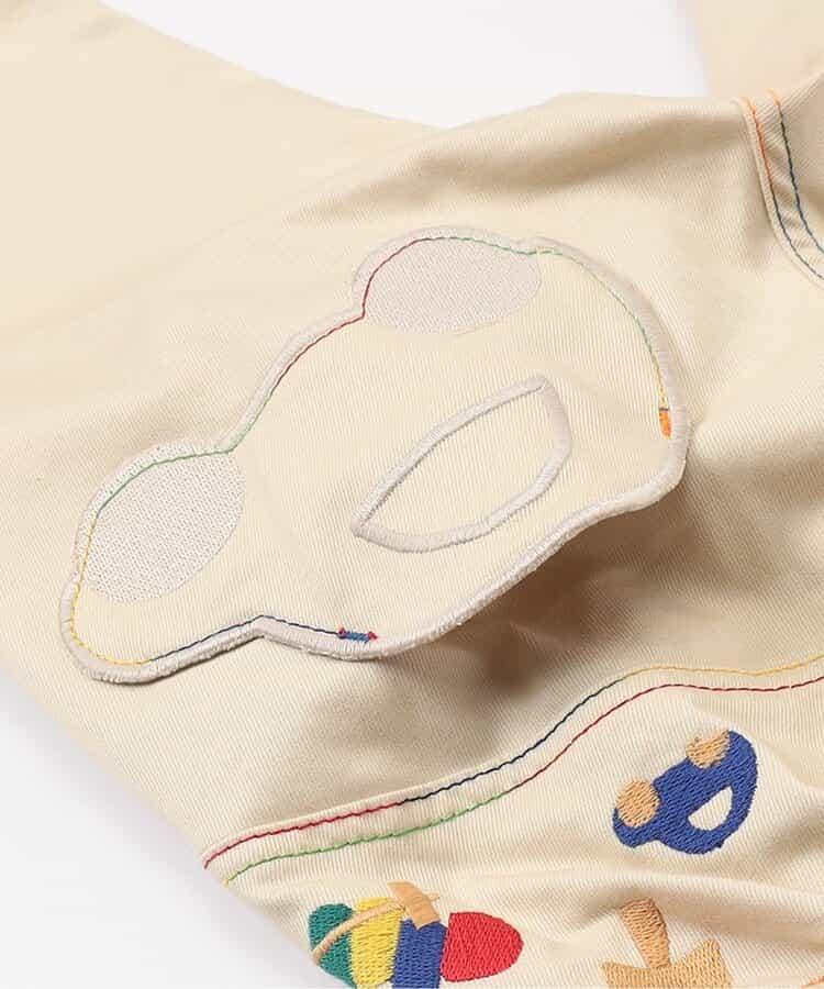 木質玩具刺繡錐形長褲 10分丈