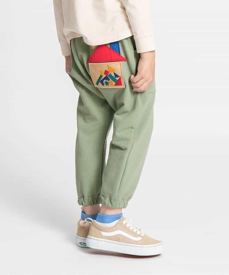 積木玩樂刺繡哈倫束腳褲 九分褲