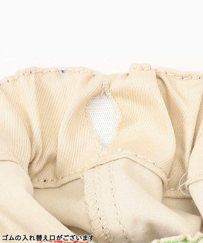 木質玩具刺繡錐形長褲 10分丈