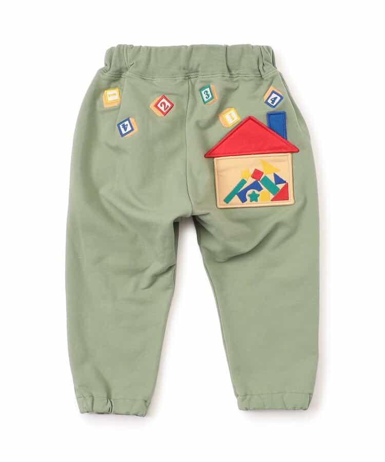 積木玩樂刺繡哈倫束腳褲 九分褲