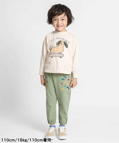 積木玩樂刺繡哈倫束腳褲 九分褲