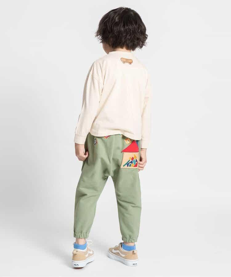 積木玩樂刺繡哈倫束腳褲 九分褲