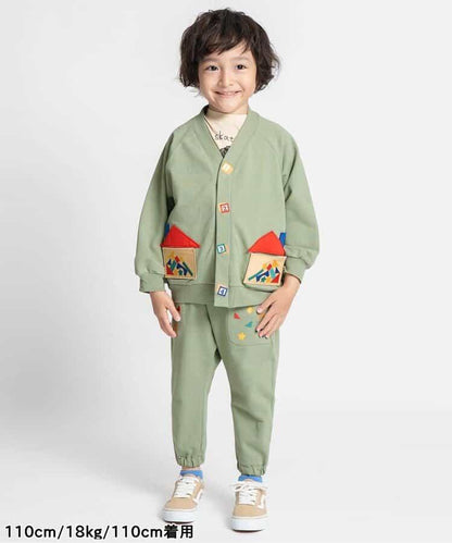 積木玩樂刺繡哈倫束腳褲 九分褲