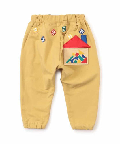 積木玩樂刺繡哈倫束腳褲 九分褲