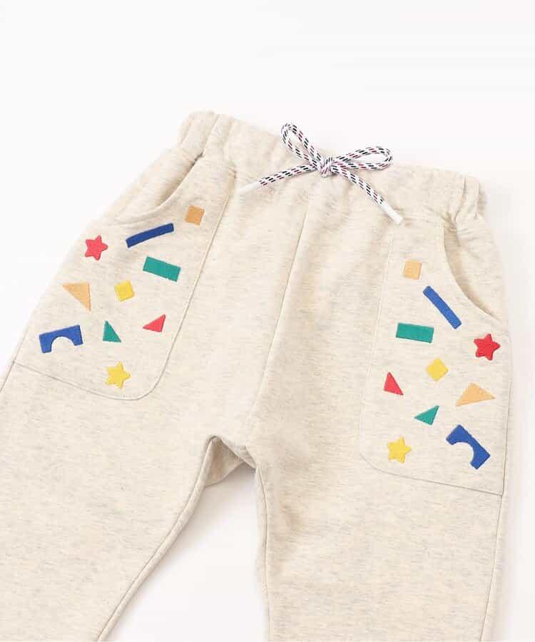 積木玩樂刺繡哈倫束腳褲 九分褲