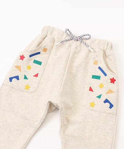 積木玩樂刺繡哈倫束腳褲 九分褲