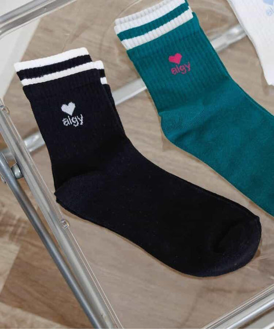 【抗菌防臭】層疊風格圓領襪1