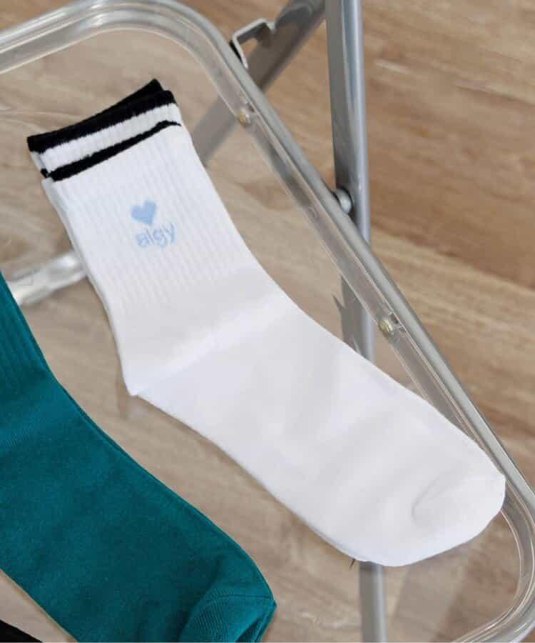 【抗菌防臭】層疊風格圓領襪1