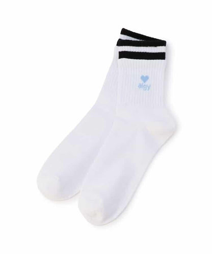 【抗菌防臭】層疊風格圓領襪1