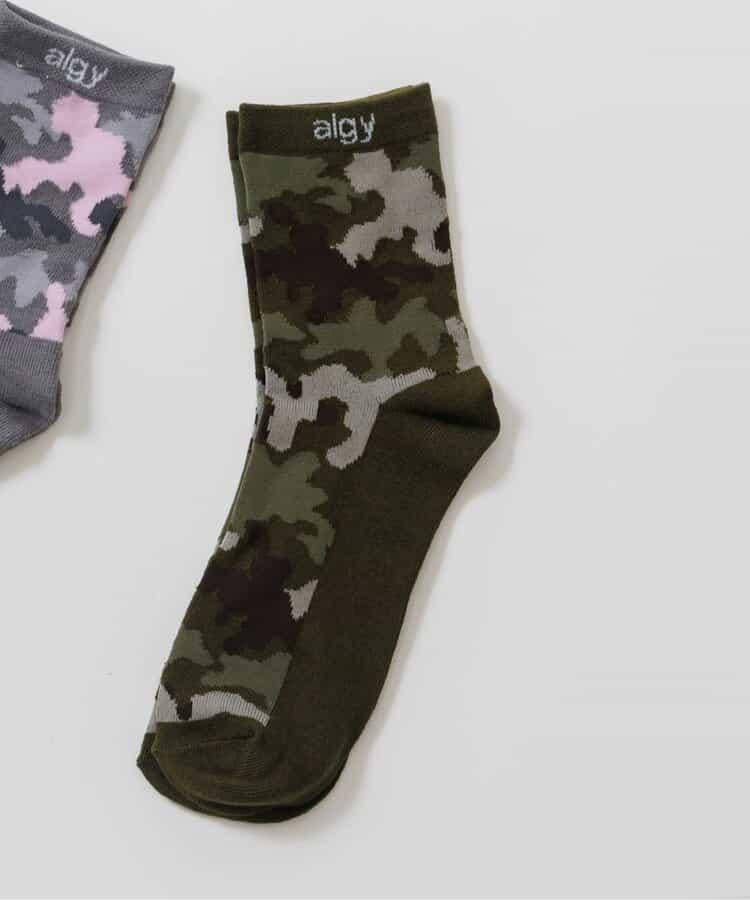 迷彩圖案中筒襪