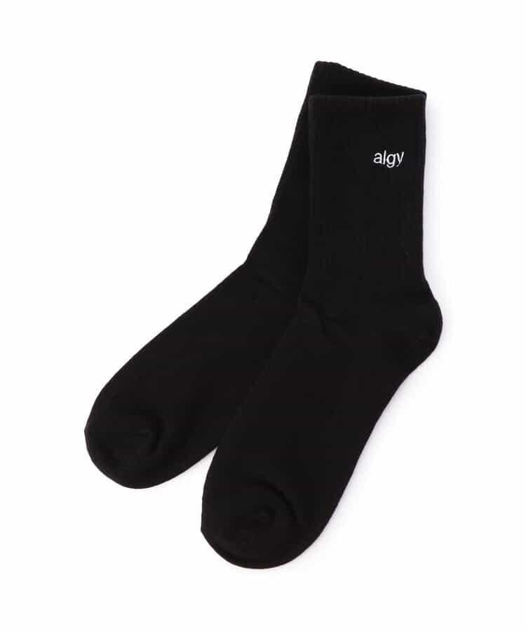 【抗菌防臭】algy標誌中筒襪1