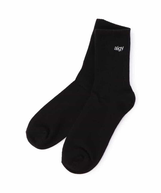 【抗菌防臭】algy標誌中筒襪1