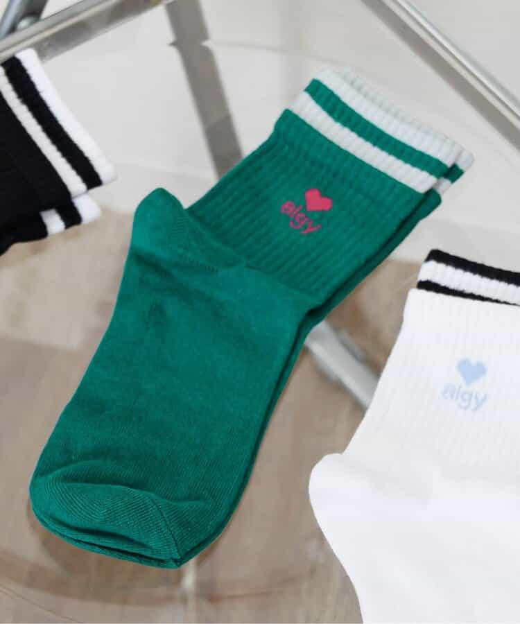 【抗菌防臭】層疊風格圓領襪2