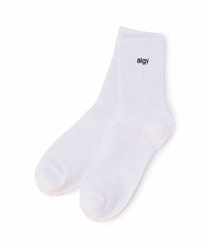 【抗菌防臭】algy標誌中筒襪1