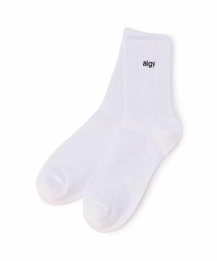 【抗菌防臭】algy標誌中筒襪1