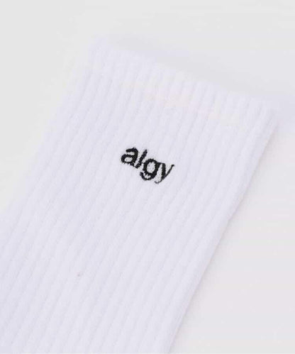 【抗菌防臭】algy標誌中筒襪1