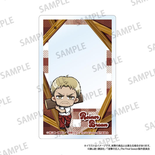 《進擊的巨人》亞克力卡片 萊納·布朗（Q版角色）（DIY）