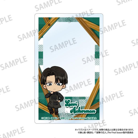 《進擊的巨人》亞克力卡片 利威爾·阿克曼（Q版）（DIY）