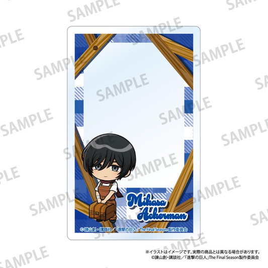 《進擊的巨人》亞克力卡片 三笠·阿克曼（Q版角色）（DIY）