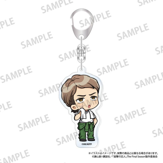 《進擊的巨人》亞克力鑰匙扣 讓·基爾希斯坦（Q版）（DIY）