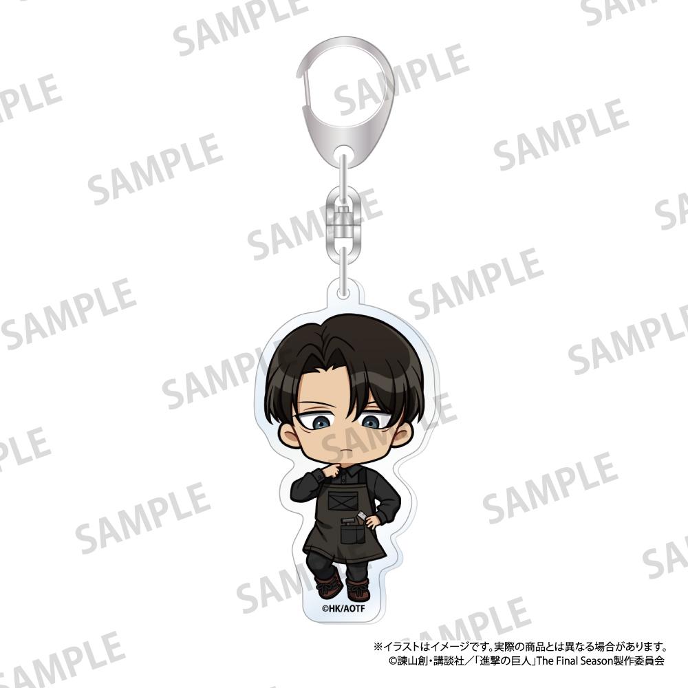 《進擊的巨人》亞克力鑰匙扣 利威爾·阿克曼（Q版）（DIY）
