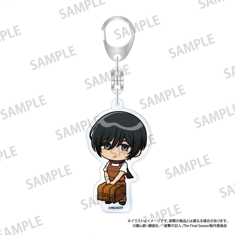 《進擊的巨人》亞克力鑰匙扣 米卡莎·阿克曼（Q版）（DIY）