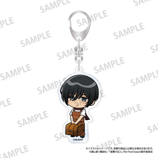 《進擊的巨人》亞克力鑰匙扣 米卡莎·阿克曼（Q版）（DIY）