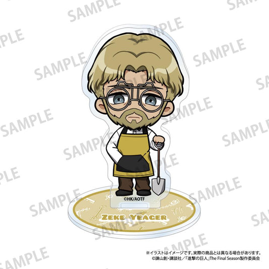 《進擊的巨人》亞克力立牌 吉克·耶格爾（Q版）（DIY）