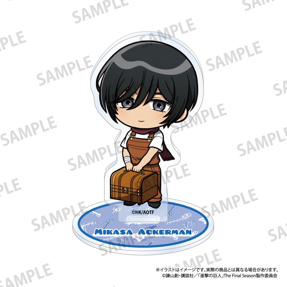 《進擊的巨人》亞克力立牌 三笠·阿克曼（Q版角色）（DIY）
