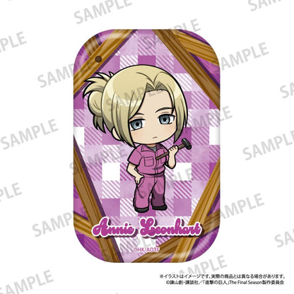 《進擊的巨人》長方形徽章 阿尼·利昂哈特（Q版角色）（DIY）