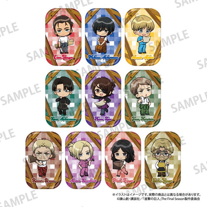 《進擊的巨人》長方形徽章 利威爾·阿克曼（Q版）（DIY）