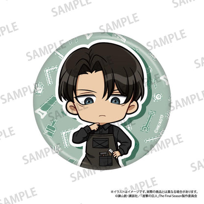 《進擊的巨人》圓形徽章 利威爾·阿克曼（Q版角色）（DIY）