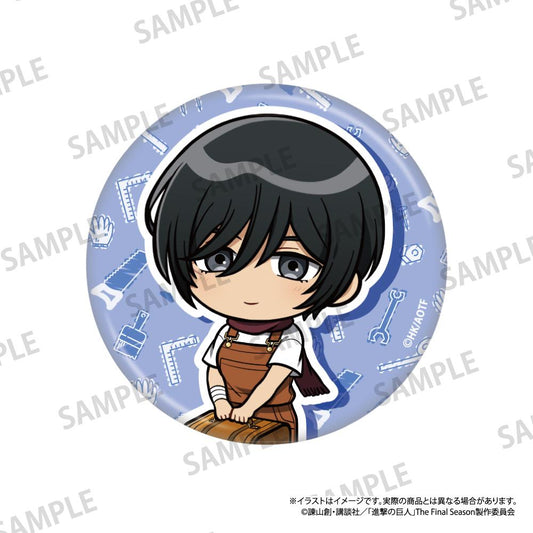 《進擊的巨人》圓形徽章 米卡莎·阿克曼（Q版角色）（DIY）