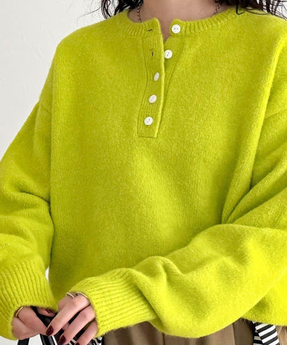 亨利領針織套頭衫