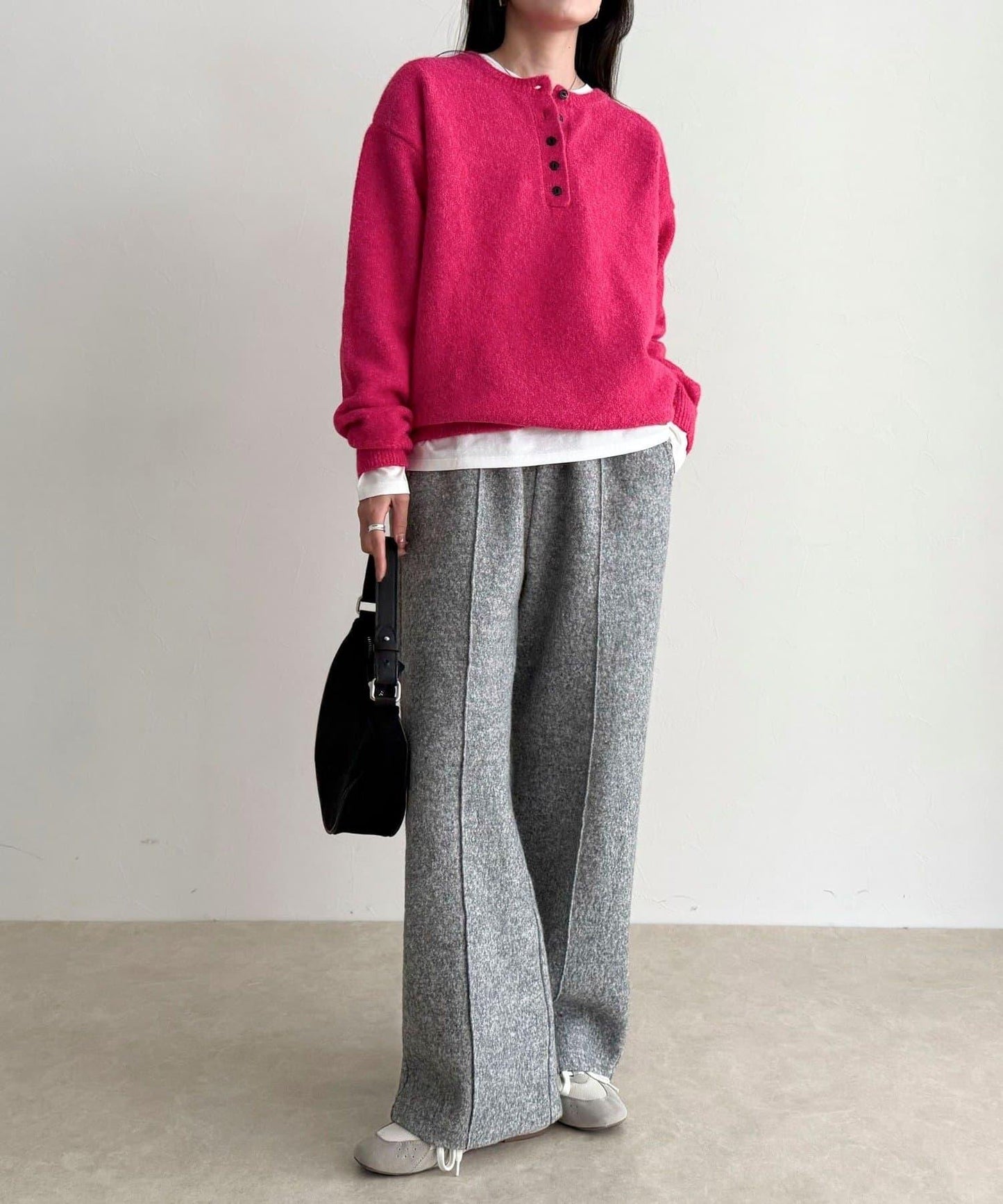 亨利領針織套頭衫