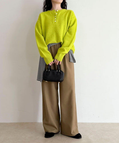 亨利領針織套頭衫