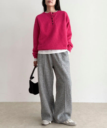 亨利領針織套頭衫