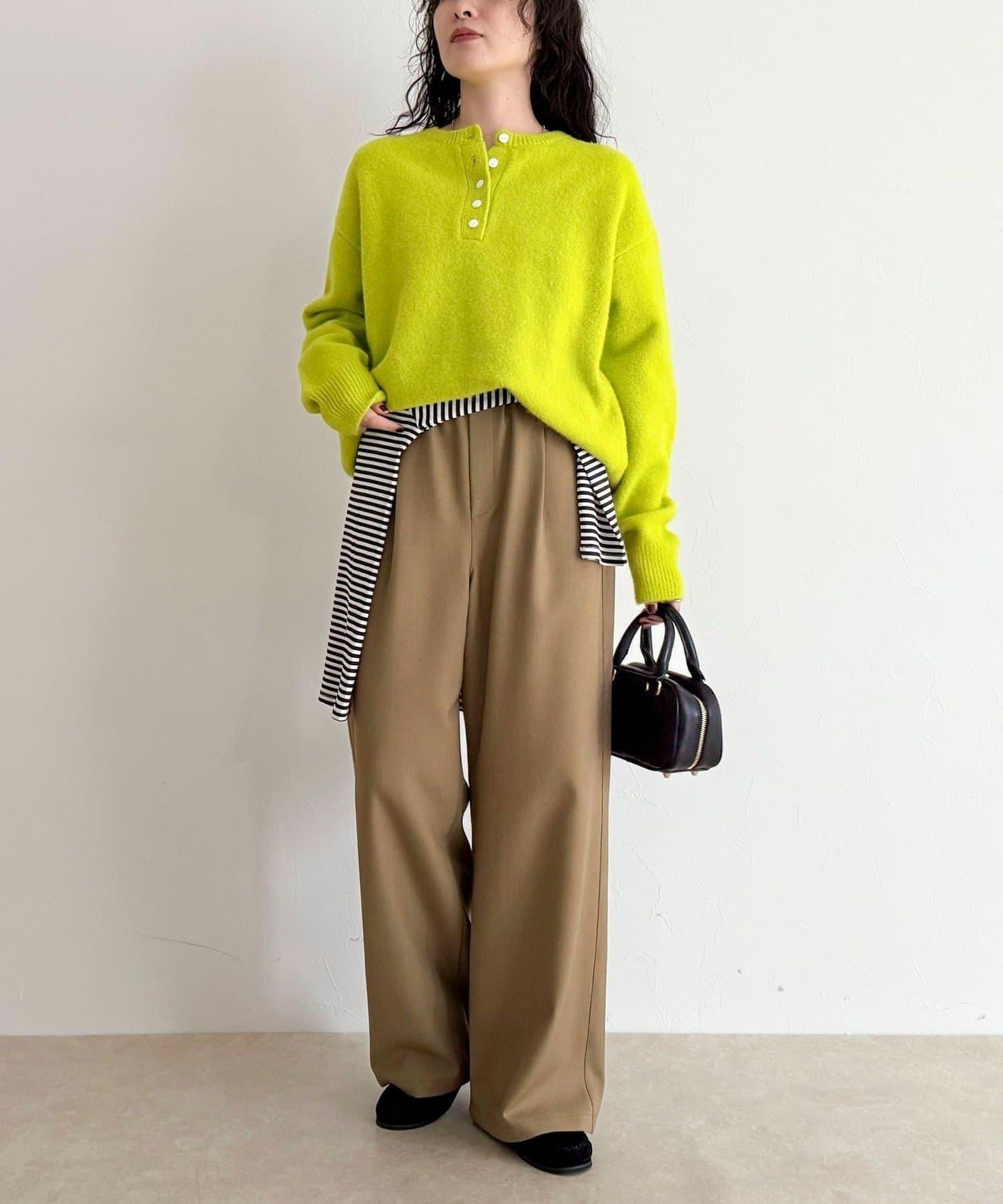 亨利領針織套頭衫